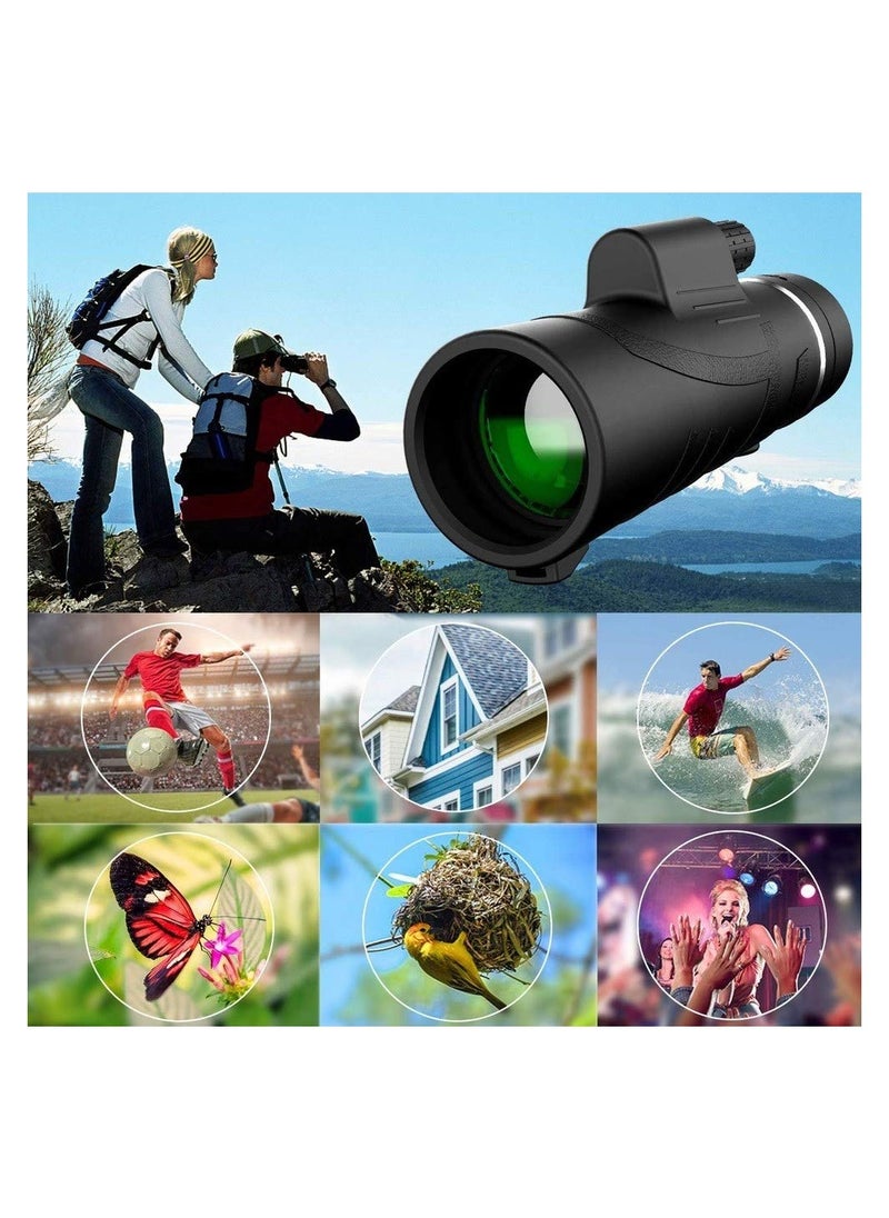 SYOSI Monocular Telescope Telephoto Lens for iPhone, 40X60 High Power Monocular Scope, Professional Macro Photography Lens (Fits for Almost All Phone) 6-Piece Set  - Image 3