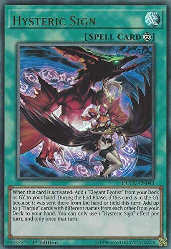Yugioh Hysteric Sign DUOVEN093 Ultra Rare 1st Edition - Image 2