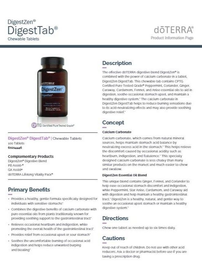 Digesttab 100 Chewable Tablets