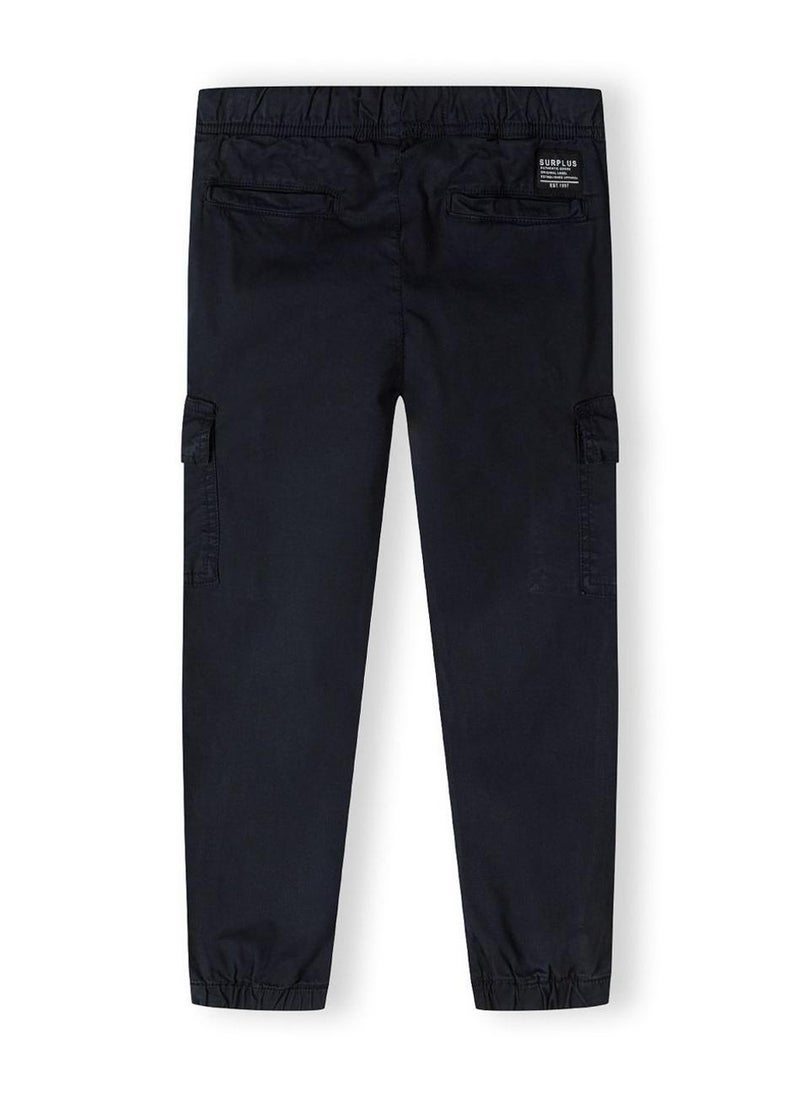 MINOTI Boys' Cargo Pants with Elastic Waist and Cuffed Ankles - Image 3