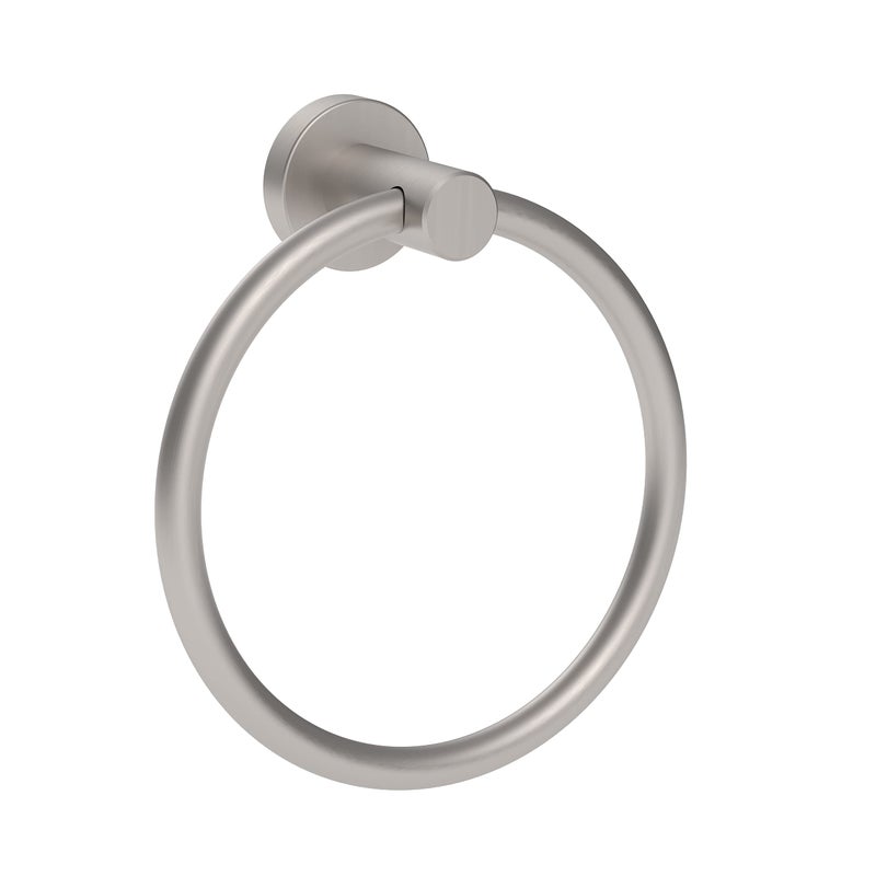 RARXTR RARXTR Brushed Nickel Towel Ring Hand Towel Holder for Bathroom Kitchen Modern Rounded Base Wall Mount SUS304 Stainless Steel 