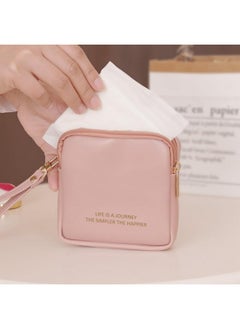 Mini Makeup Bag For Purse, Small Makeup Bag Pouch Cute Cosmetic Travel Bag Toiletry Organizers Bag With Zipper&Wrist Strap Preppy Coin Pouch Sanitary Napkin Storage Bag For Women (Pink) - pzsku/Z10DBAAF8EB6648EF372BZ/45/_/1730892644/80d55506-9b83-4920-92a1-9d968962dc50