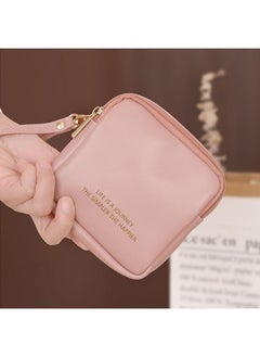 Mini Makeup Bag For Purse, Small Makeup Bag Pouch Cute Cosmetic Travel Bag Toiletry Organizers Bag With Zipper&Wrist Strap Preppy Coin Pouch Sanitary Napkin Storage Bag For Women (Pink) - pzsku/Z10DBAAF8EB6648EF372BZ/45/_/1730892658/5537f395-ebdc-42aa-975b-6b939dd1b629