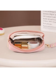 Mini Makeup Bag For Purse, Small Makeup Bag Pouch Cute Cosmetic Travel Bag Toiletry Organizers Bag With Zipper&Wrist Strap Preppy Coin Pouch Sanitary Napkin Storage Bag For Women (Pink) - pzsku/Z10DBAAF8EB6648EF372BZ/45/_/1730892663/46816074-b74a-423c-96e4-9e636f046593