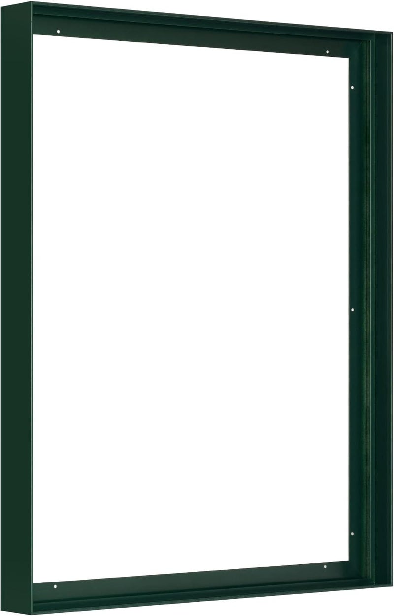 FOLKOR إطار عائم للوحات قماشية مقاس 24×30، إطارات عائمة معدنية DIY بعمق 1.5 بوصة لعرض المعارض الفنية وتزيين جدران المكاتب المنزلية والمعارض، أعمال فنية تجريدية لغرفة مزرعة عصرية (أخضر) - Image 1