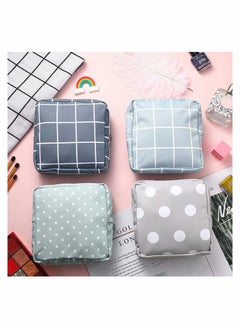 Excefore Sanitary Napkin Storage Bag Menstrual Pad Bag Nursing Pad Holder Portable Menstrual Period Sanitary Pouch Zipper Tampons Collect Bags for Teen Girls Women Ladies (4 Pieces )  - Image 2