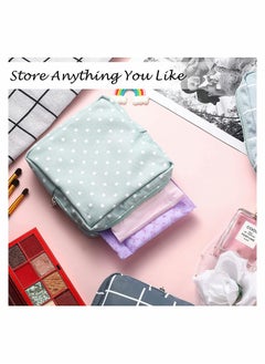 Excefore Sanitary Napkin Storage Bag Menstrual Pad Bag Nursing Pad Holder Portable Menstrual Period Sanitary Pouch Zipper Tampons Collect Bags for Teen Girls Women Ladies (4 Pieces )  - Image 4