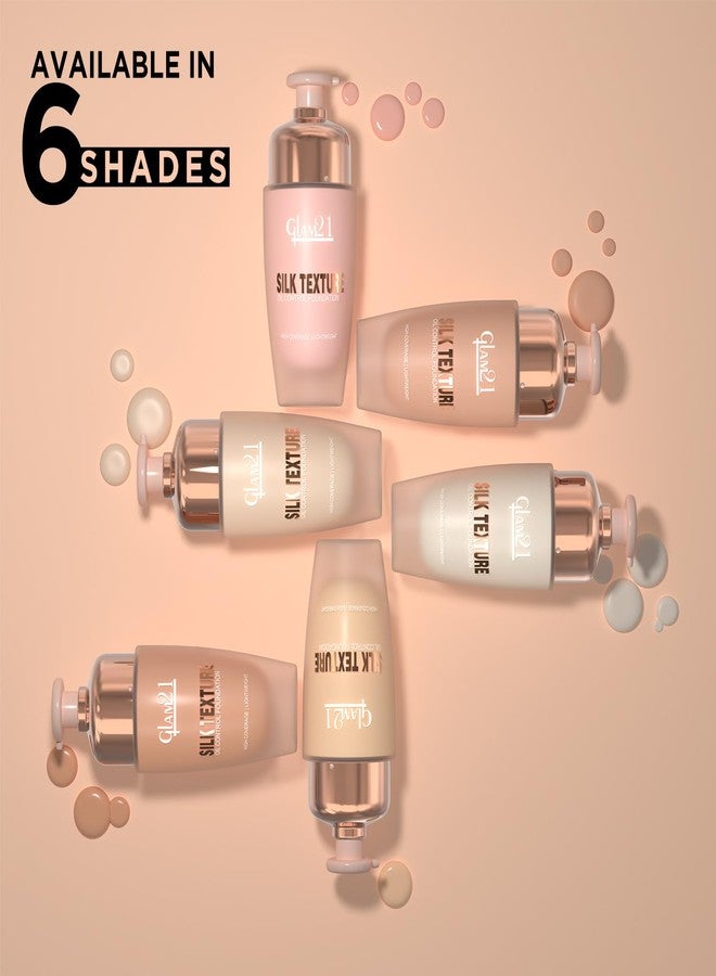 جلام 21 كريم أساس Glam21 Silk - تركيبة خفيفة الوزن ومرطبة وخالية من الزيوت لمكياج يدوم طويلاً | يحافظ على مستوى حموضة البشرة | حماية من الأشعة فوق البنفسجية SPF35 | مناسب لجميع أنواع البشرة | 50 غرام، لون عاجي - Image 5