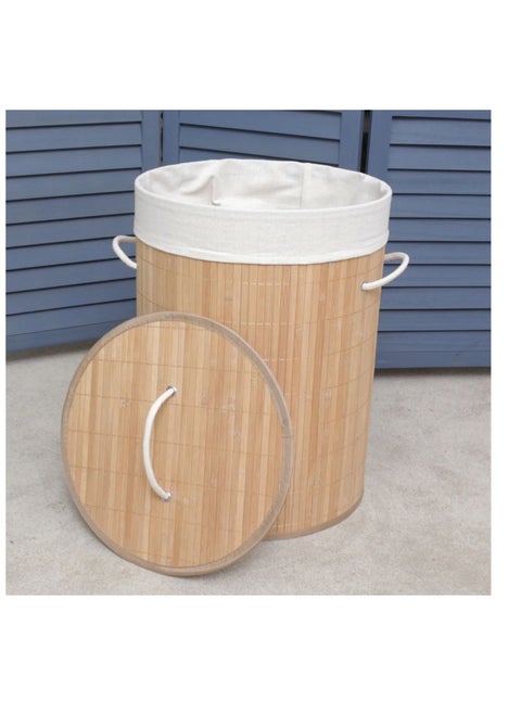 Bamboo Wood Organizer with Cotton Inner Bag - Style and Functionality Combined T