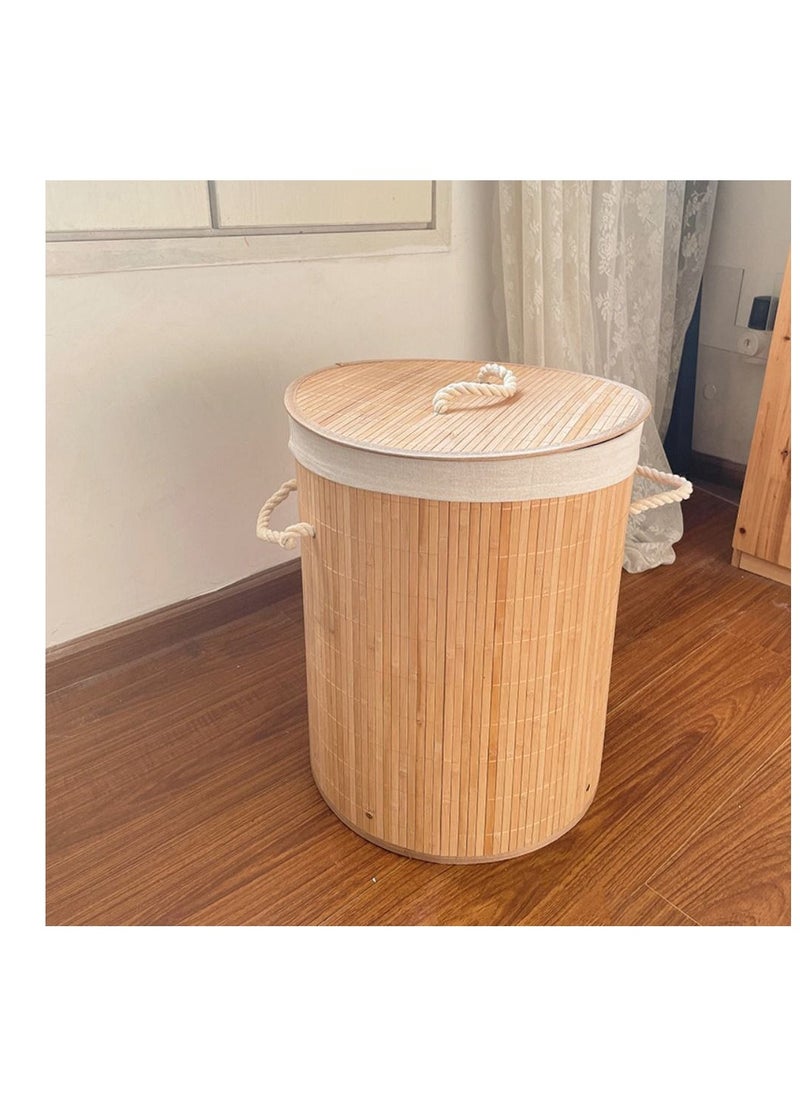 Bamboo Wood Organizer with Cotton Inner Bag - Style and Functionality Combined T