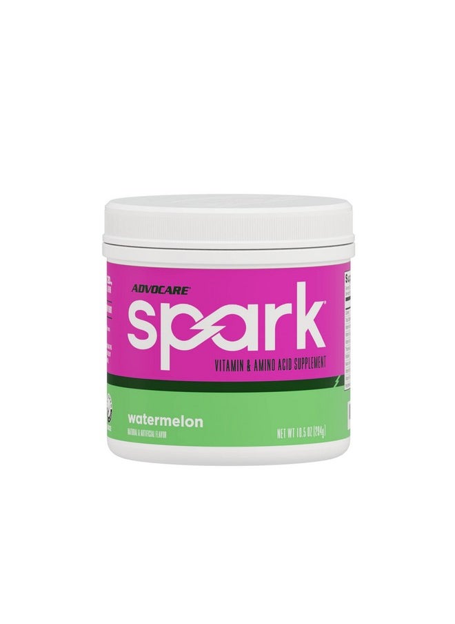 AdvoCare AdvoCare Spark Vitamin & Amino Acid Supplement - Focus & Energy Drink Powder Mix with Vitamin A, B-6, C & E - Also Includes L-Carnitine & L-Tyrosine - Watermelon, 10.5 oz  - Image 1