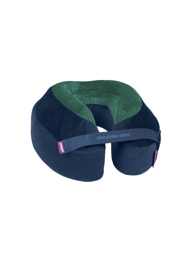 Cabeau - Evolution Earth Pillow - Eco-Friendly Memory Foam Neck Pillow with Chin & Neck Support - Terra Green - Image 1