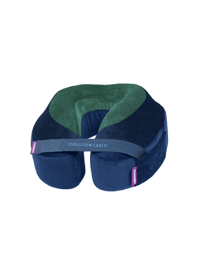 Cabeau - Evolution Earth Pillow - Eco-Friendly Memory Foam Neck Pillow with Chin & Neck Support - Terra Green - Image 1