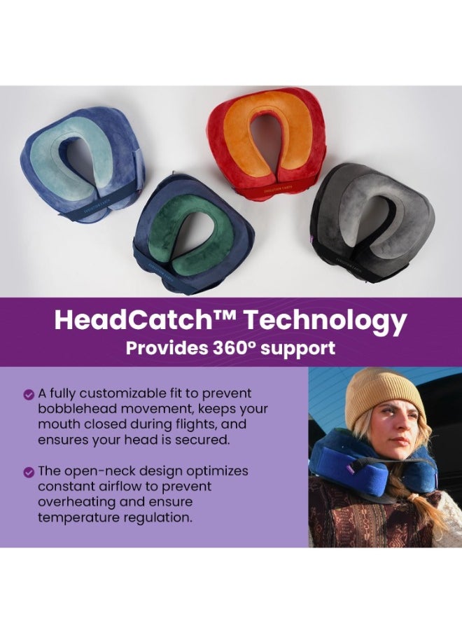 Cabeau - Evolution Earth Pillow - Eco-Friendly Memory Foam Neck Pillow with Chin & Neck Support - Terra Green - Image 1