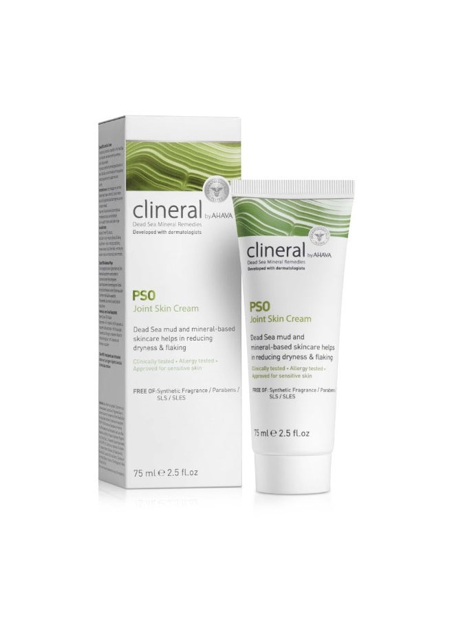 AHAVA Clineral Pso Joint Skin Cream - Reduce joint skin irritation, alleviates dryness & irritations, hydrates areas around the joints, with Osmoter, Dead Sea Mud & Aloe Vera & Shea Butter, 2.5 Fl Oz - Image 3