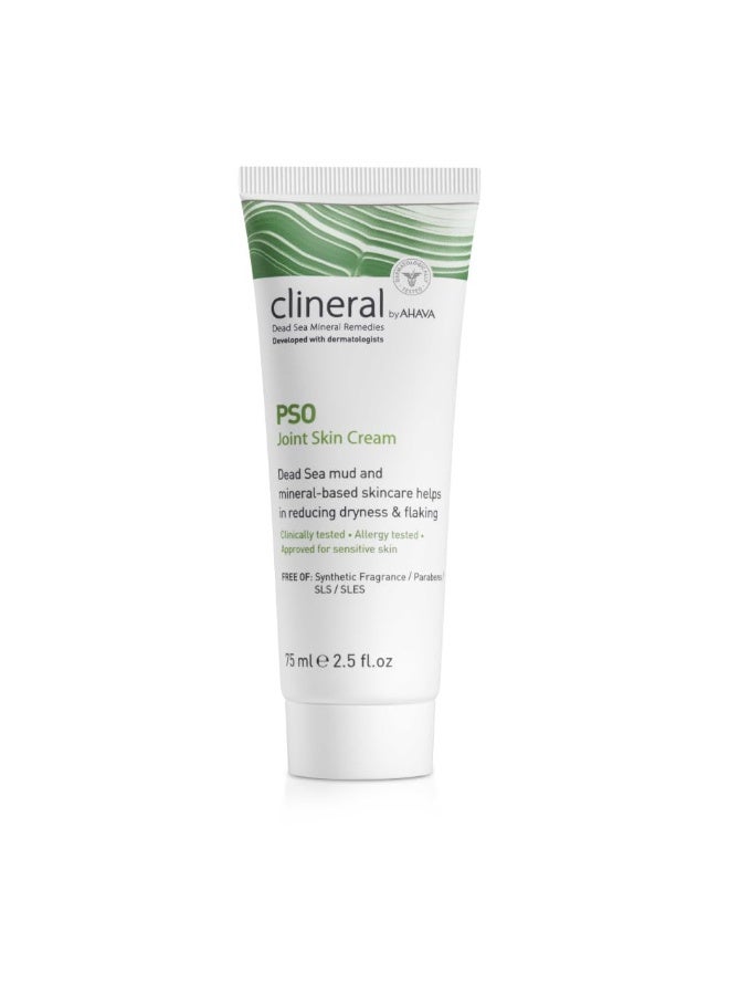 AHAVA Clineral Pso Joint Skin Cream - Reduce joint skin irritation, alleviates dryness & irritations, hydrates areas around the joints, with Osmoter, Dead Sea Mud & Aloe Vera & Shea Butter, 2.5 Fl Oz - Image 1