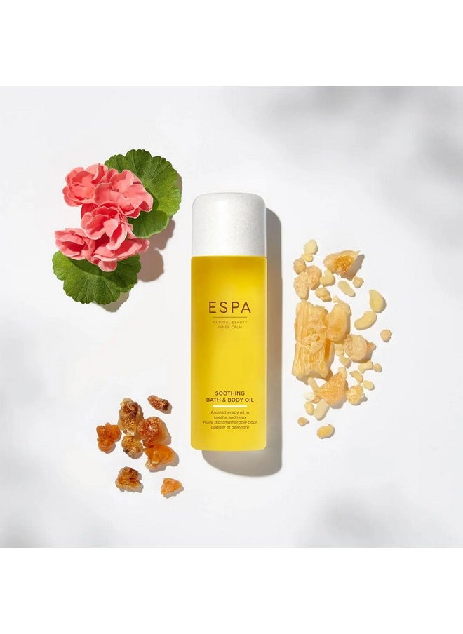 ESPA Soothing Bath And Body Oil 100Ml Myrrh Rose Geranium & Frankincense Menopausefriendly  - Image 3