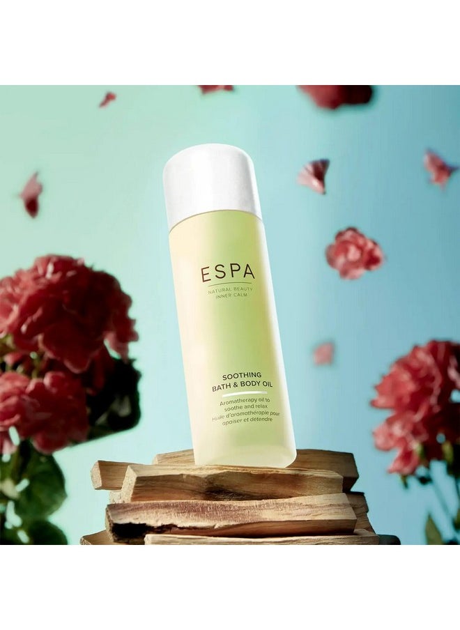 ESPA Soothing Bath And Body Oil 100Ml Myrrh Rose Geranium & Frankincense Menopausefriendly  - Image 2