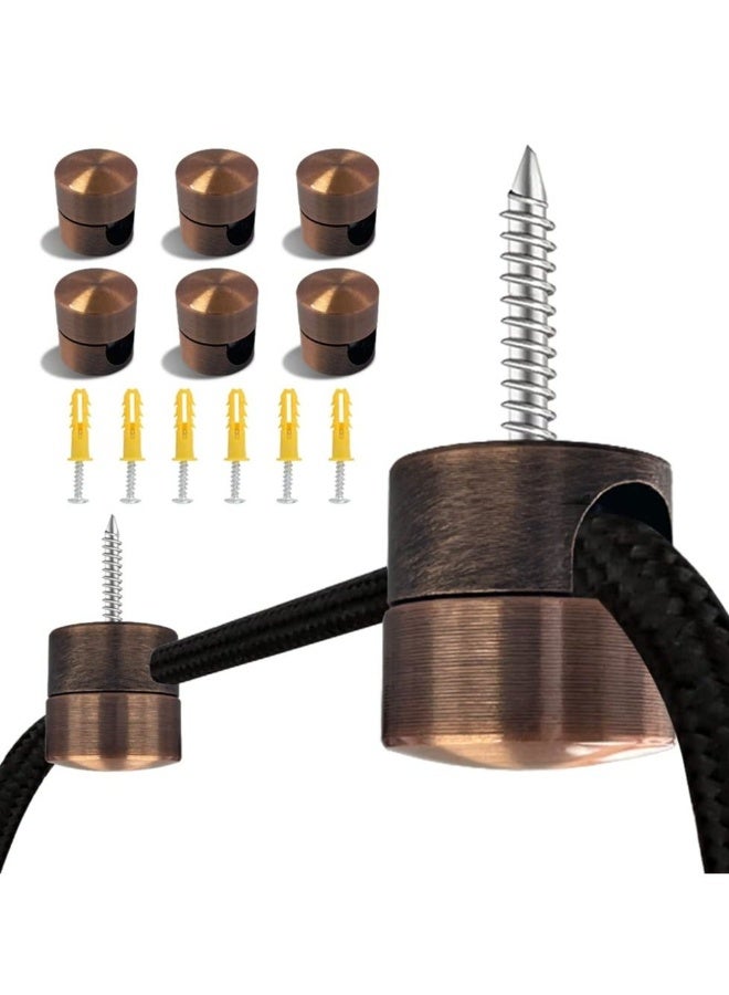 Swag Hook for Chandelier Ceiling Lights Cable, 6 Pack Metal Swag Hooks for Ceiling Hanging Lights, Pendant Light Hook for Ceiling Lamp, Aluminum Ceiling Hooks - Image 1