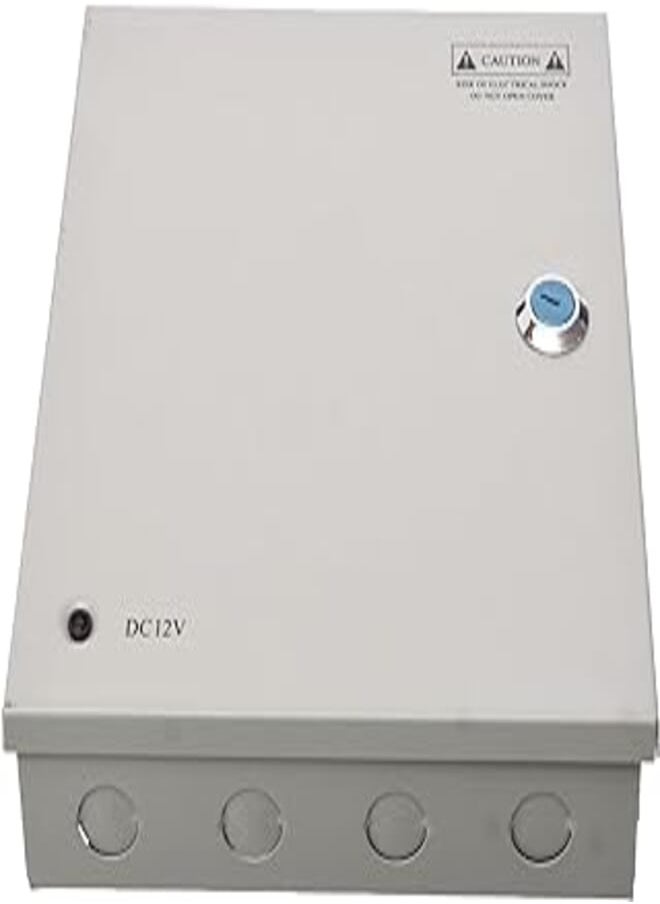 Generic VISION CCTV POWER SUPPLY TO Over Voltage protection And Temperature protection, 12 V 10 A - Grey 