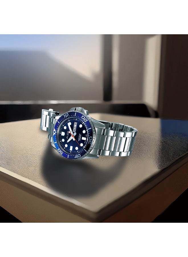 Alba Active Men’s Watch AV3597X1, 42.5 mm Blue Dial, Stainless Steel Case & Bracelet, 100 m WR - Image 5