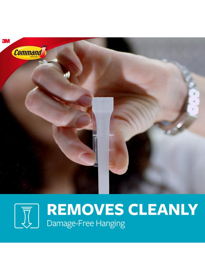 Command Bath Large Water-Resistant Adhesive Refill Strips, 4-Large Strips, Re-Hang Large Bath Hooks or Caddies