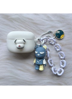 Suitable For Vivo TWS 4 Wireless Bluetooth Headset Protective Case IQOO TWS 2 Cartoon Charging Box Soft Case-Colour:03+pendant-Model:vivo TWS 4