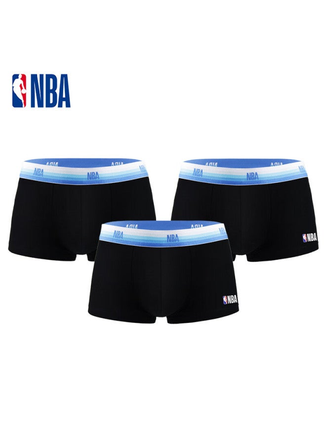 NBA Nba Men's Underwear 95% Cotton Comfortable Boxer Shorts Mid-waist Absorbent Breathable Sports Briefs Men's Underpants 3-pack  - Image 1