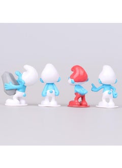 Y&D 12-Piece The Smurfs Figurines Model Toys Cake Car Model  - Image 2