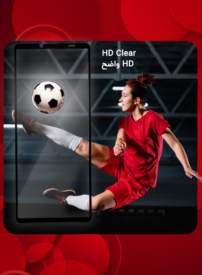 CATANES [for Sony Xperia 10 V] Screen Protector Tempered Glass Anti-Scratch Screen Protector Case Friendly HD Clear Protective Film - Image 5