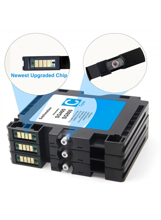 Aomya 4 Pack GC41 Sublimation Ink Cartridge Heat Transfer Compatible for Ricoh GC41 for Ricoh IPSiO SG3100 SG2100 SG2100L SG2010L Aficio SG3110DNW SG2100N SG3100SNW SG2100 SG3110DN SG2010 - Image 2
