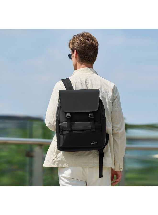 RAHALA RAL822 RAHALA Men's/Unisex Casual Fashion Waterproof Laptop Backpack with Flap Cover and Double Buckle - Image 4