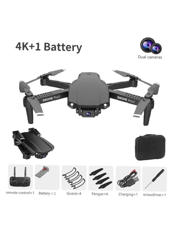 TIGER - Mini E99 Foldable RC Drone with 4K Dual HD FPV Camera – Compact WiFi Quadcopter with Live Video, Altitude Hold, Headless Mode, One-Key Start, 360° Flip | Easy-to-Fly, Lightweight, Portable Drone for Beginners, Kids & Adults - Image 1