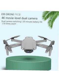 TIGER Mini E99 Foldable RC Drone with 4K Dual HD FPV Camera – Compact WiFi Quadcopter with Live Video, Altitude Hold, Headless Mode, One-Key Start, 360° Flip | Easy-to-Fly, Lightweight, Portable Drone for Beginners, Kids & Adults  - Image 2