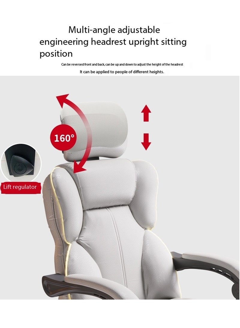 ليموس كرسي مكتب للألعاب عالي الظهر كرسي كمبيوتر مكتبي مريح مع دعم قطني ومسند للقدمين قابل للسحب ودوار قابل للتعديل ومسند للذراع - Image 4