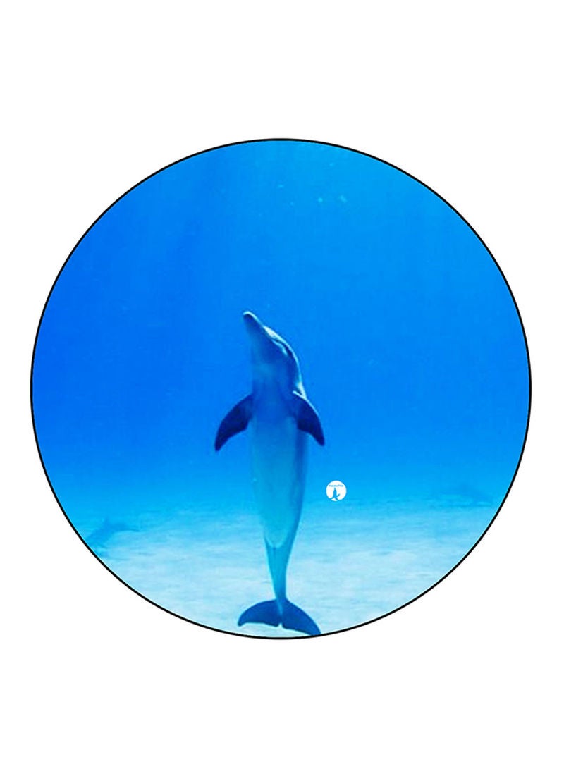 RKN Dolphin Printed Mouse Pad  Blue