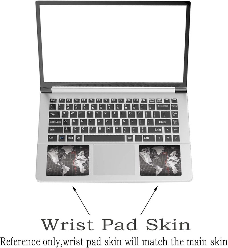 BPA ملصق جلد لابتوب BPA، 12" 13" 13.3" 14" 15" 15.4" 15.6 بوصة، غلاف فني واقي من الفينيل لابتوب، زخرفي مقاوم للماء وقابل للإزالة، خريطة عالمية رائعة - Image 4