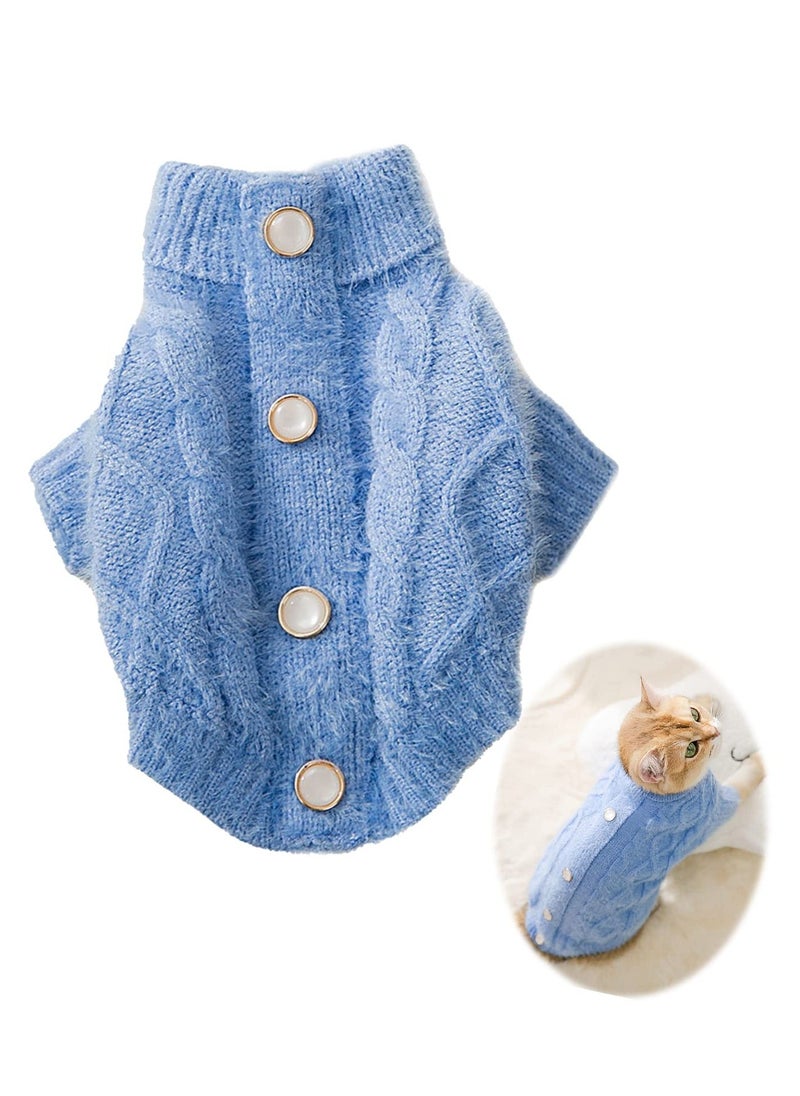 Dog Sweater, Pet Clothes, Imitation Mink Velvet Jumper, Puppy Cat Warm Knit Sweatshirts for Doggy Chihuahua Cute Small Medium Breed Pets (M)  - Image 1