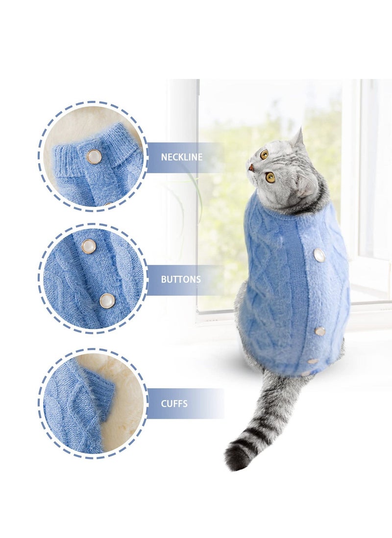 Dog Sweater, Pet Clothes, Imitation Mink Velvet Jumper, Puppy Cat Warm Knit Sweatshirts for Doggy Chihuahua Cute Small Medium Breed Pets (M)  - Image 2