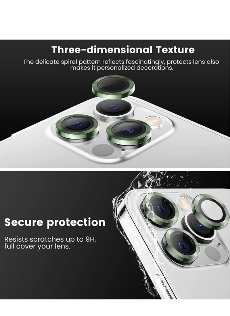 ELTRAZONE [3+3PCS] Tensea for iPhone 14 Pro - iPhone 14 Pro Max Camera Lens Protector, 9H Tempered Glass Camera Cover Screen Protector Metal Individual Ring for iPhone 14 Pro 6.1 inch /14 ProMax 6.7 inch 2022 - Image 2