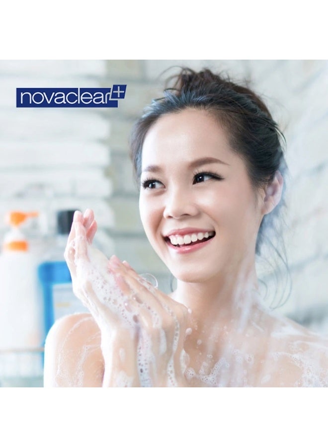 novaclear غسول وجه وجسم أتوبيس اللطيف للبشرة الجافة، الأتوبية والحساسة 500 مل - Image 4