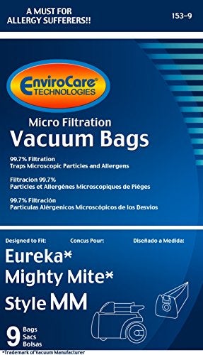 EnviroCare Replacement Micro Filtration Vacuum Bags made to fit Eureka Style MM Eureka Mighty Mite 3670 and 3680 Series Canisters 9 Bags - Image 5