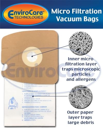EnviroCare Replacement Micro Filtration Vacuum Bags made to fit Eureka Style MM Eureka Mighty Mite 3670 and 3680 Series Canisters 9 Bags - Image 2