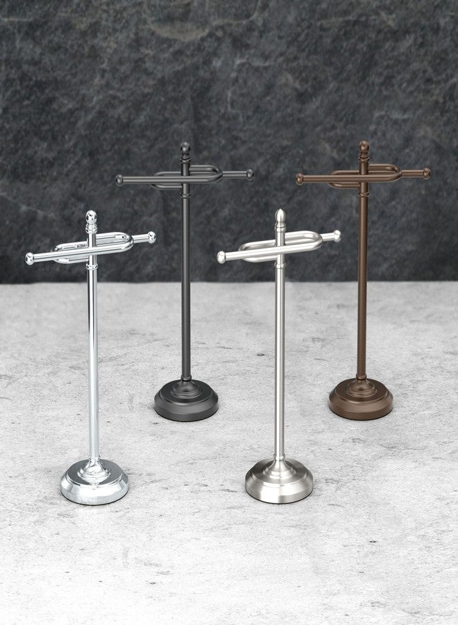 Gatco 1547 Counter Top S Style Towel Holder, Satin Nickel - Image 2