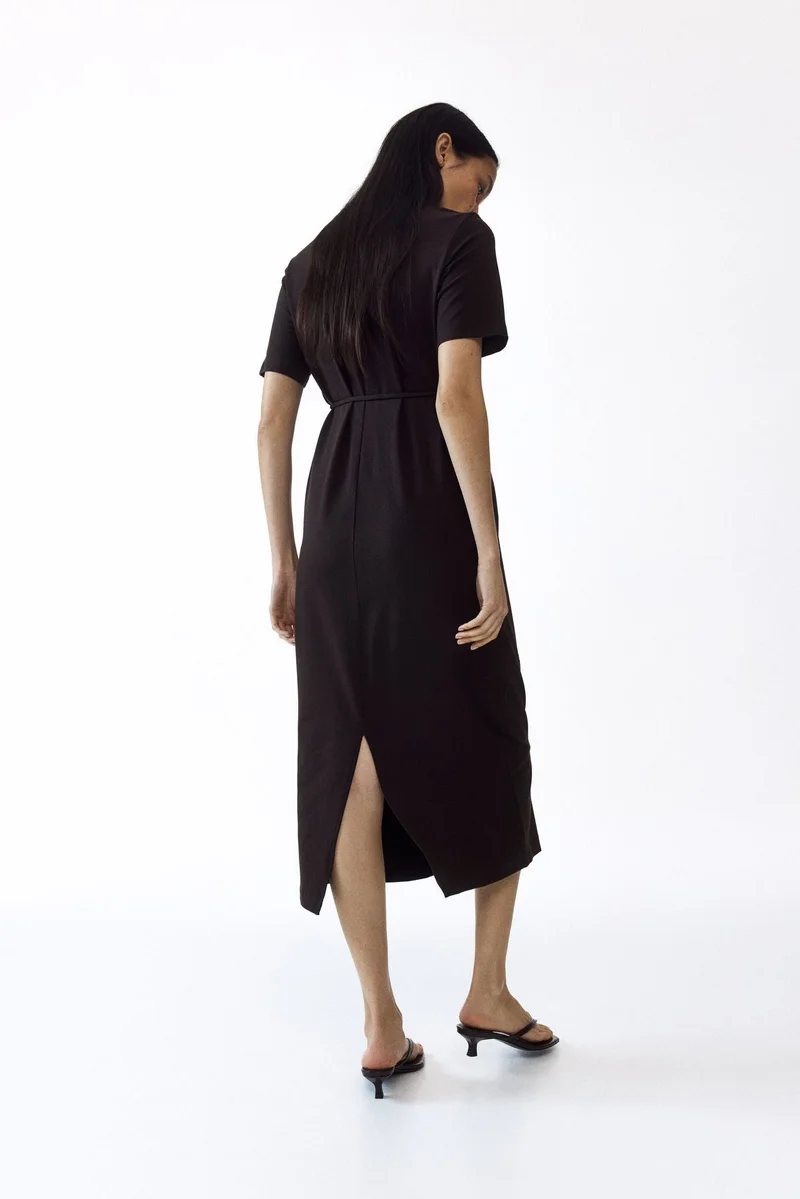H&M  MAMA Tie-detail T-shirt dress for Women | Best Price UAE