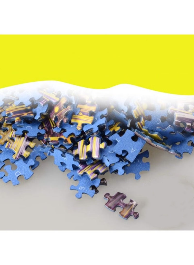 1000 Pieces Jigsaw Paper Puzzles, Home Wall Decor Wolf Castle, Winter Jigsaw Puzzles for Adults-Cardboard Puzzles- Relax Puzzles Games-Brain Teaser Puzzle-for Kids and Adults Gifts - Image 2