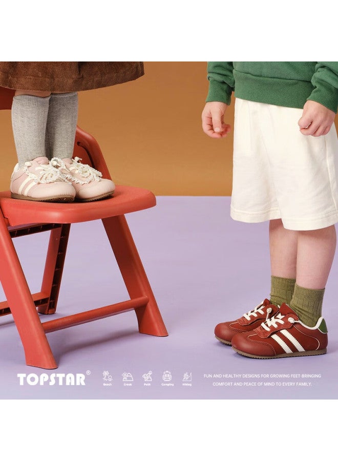 Topstar Kids Running Shoes 26 Spring New Casual Outdoor Boys Non-slip Girls German Training Antibacterial Sneakers Yellow 29 - Image 3