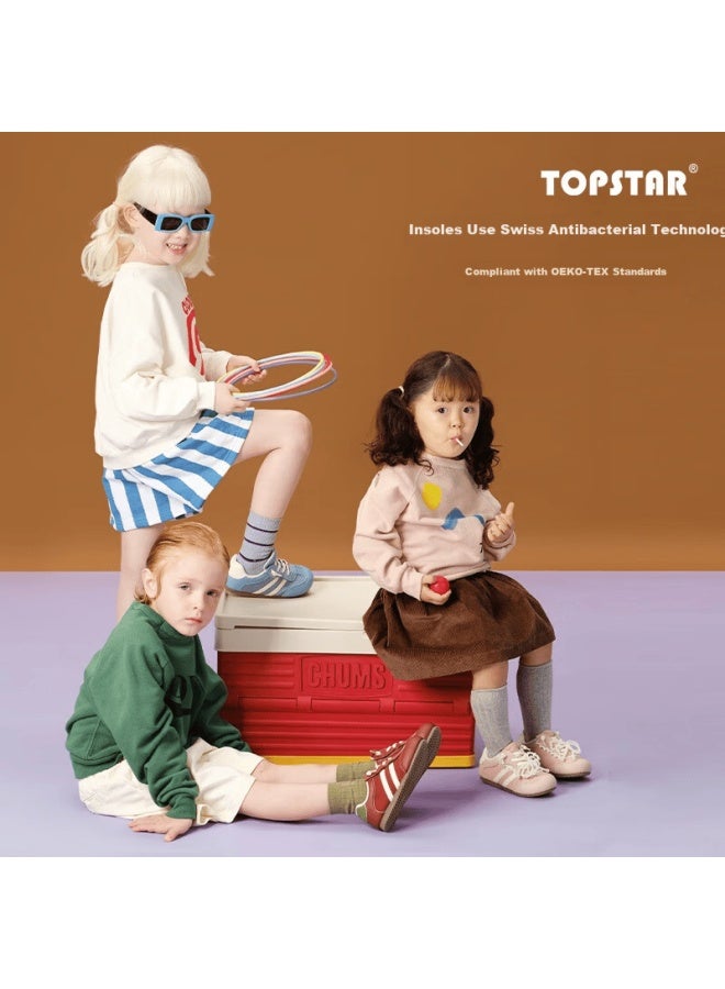 Topstar Kids Running Shoes 26 Spring New Casual Outdoor Boys Non-slip Girls German Training Antibacterial Sneakers Yellow 29 - Image 2