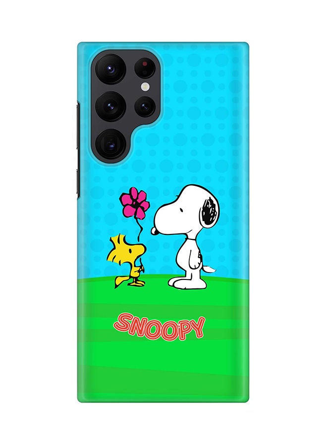 Stylizedd Case for Samsung Galaxy S22 Ultra 5G Snap Case Slim Snap Classic Series Shield Matte Finish Print - Snoopy 3