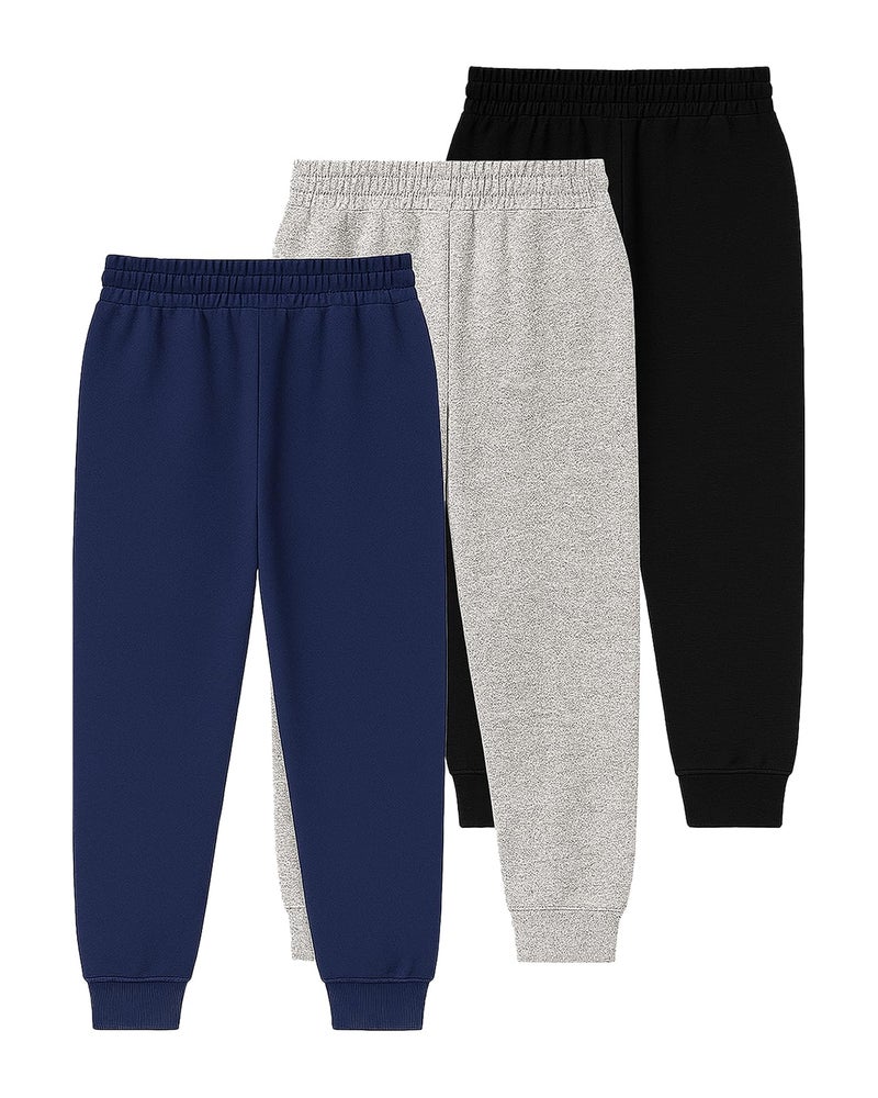 Kuchipoo Boys Track Pants - Pack of 3 (KUC-LOW-149, 4-5 Years, Multi-Colored) - Image 2